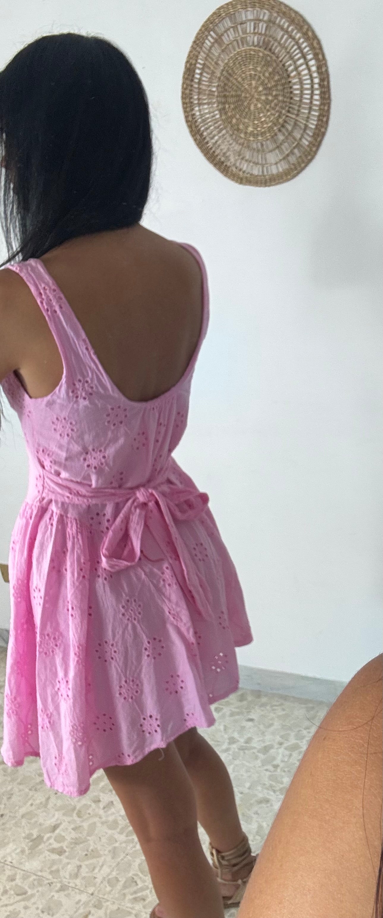 Pink daisy dress